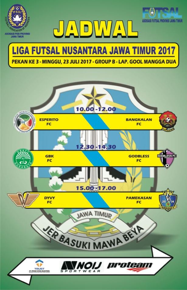 Jadwal Pertandingan Pekan Ketiga Dan Klasemen Grup B Liga Futsal ...