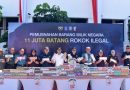 Pemkot Surabaya dan Bea Cukai Sidoarjo Musnahkan 11,1 Juta Batang Rokok Ilegal Senilai Rp 16,6 Miliar