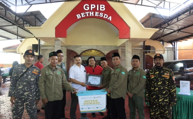Dukung Muktamar NU ke-35, Gereja di Sidoarjo Galang Donasi Bersama LAZISNU